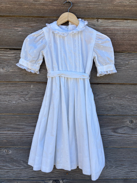 Dress | White Eyelet | Handmade