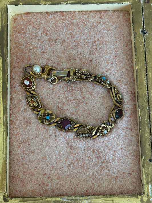 Goldette charm bracelet