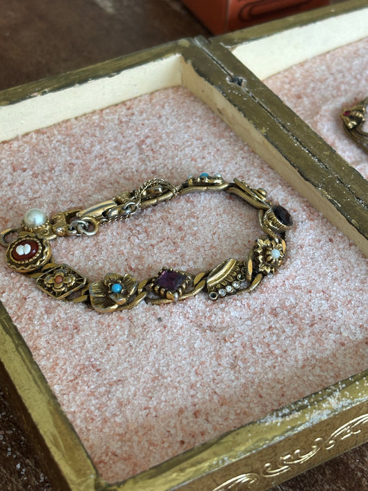 Goldette charm bracelet