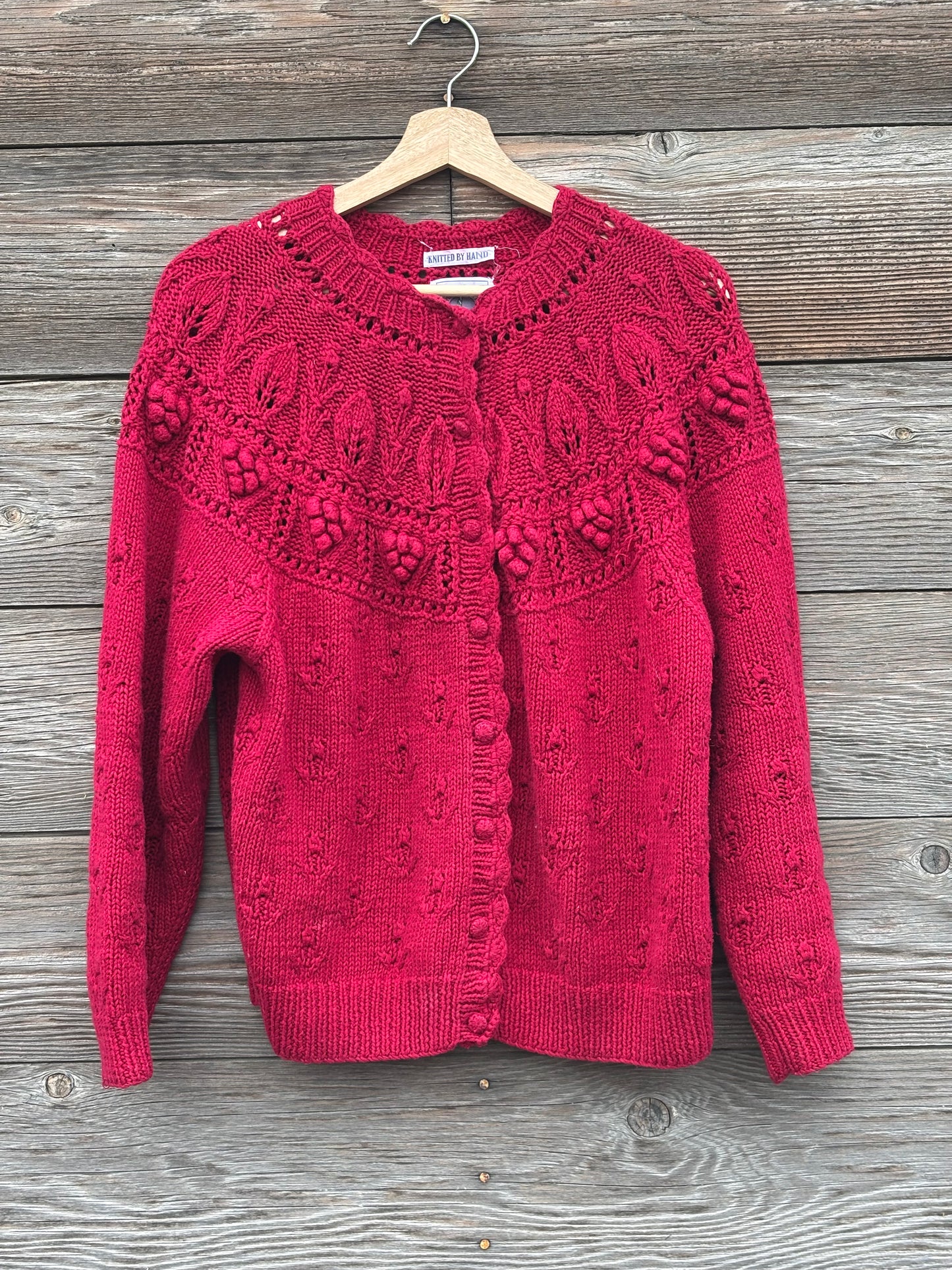Cape isle knitters red sweater