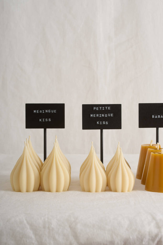 Beeswax Candle | Meringue kiss | Vanilla